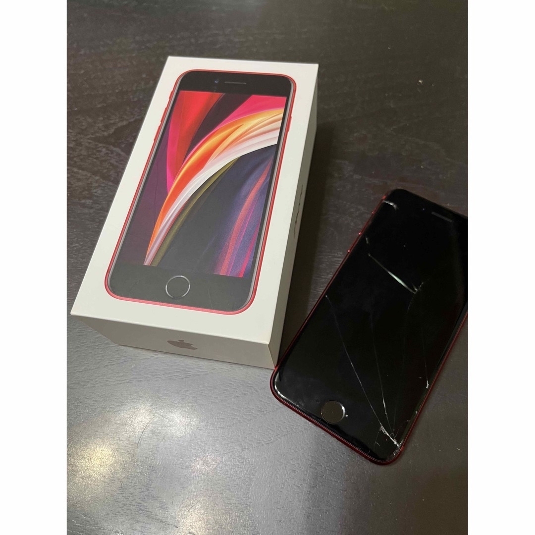 iPhone SE2 64G レッド ジャンク品 - スマートフォン本体