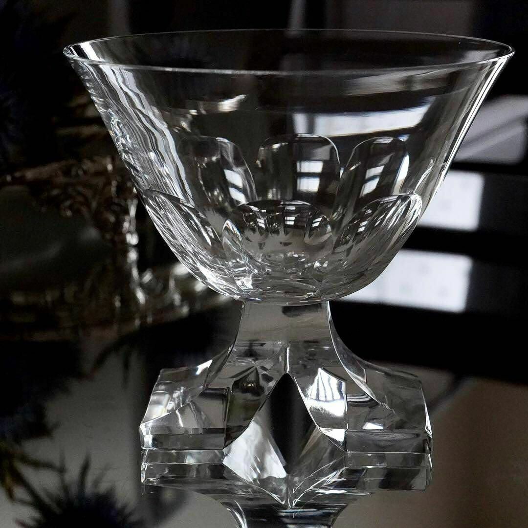 Baccarat(バカラ)の1935年希少オールドバカラBaccaratサンチュベールウォーターワイングラス インテリア/住まい/日用品のキッチン/食器(グラス/カップ)の商品写真