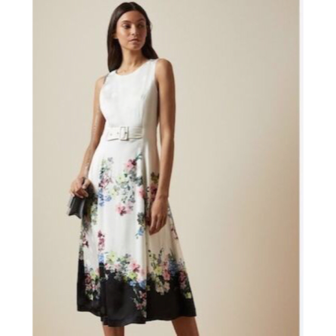 【美品】TEDBAKER 花柄ワンピース ドレス　サイズ1