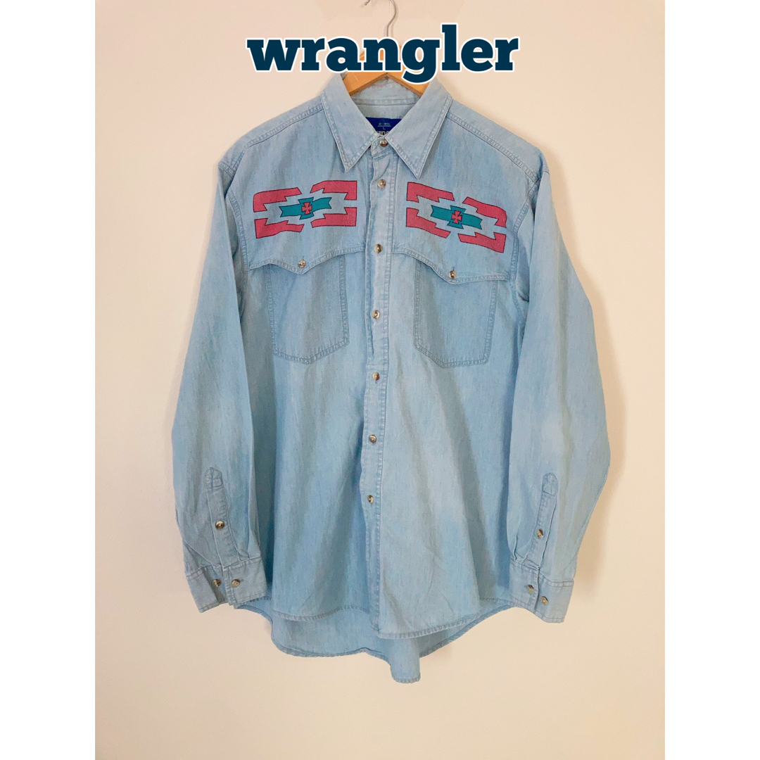 wrangler ラングラー　デニムシャツ　ウエスタンシャツ　長袖シャツ