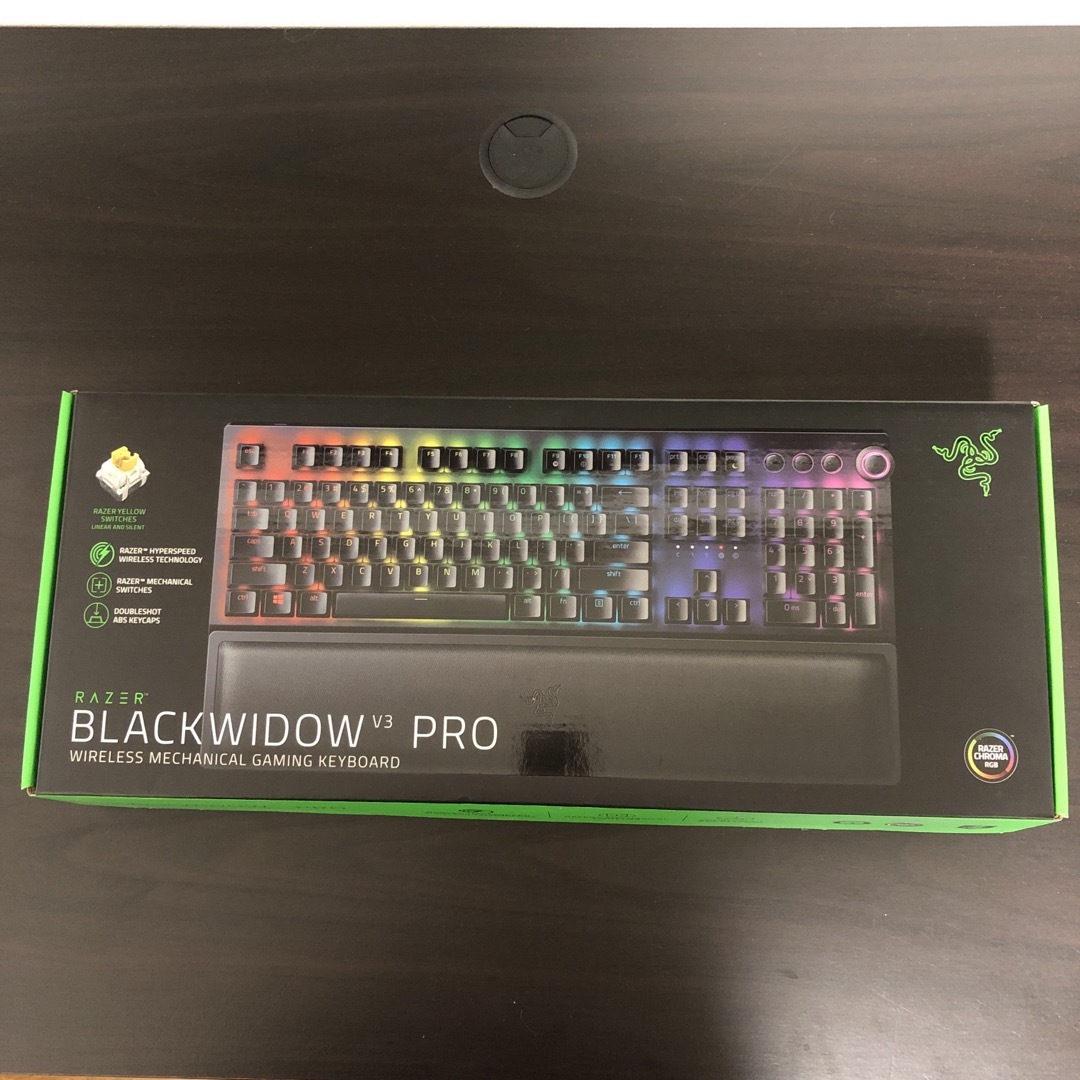 PCタブレットRazer ゲーミングキーボード BLACKWIDOW V3 PRO YELLO