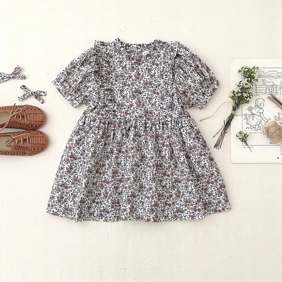 Soor ploom Inga Dress Daisy 2y - ワンピース