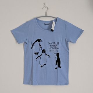 新品タグ付き　ペンギンＴシャツ　Lサイズ　ブルー系(Tシャツ(半袖/袖なし))