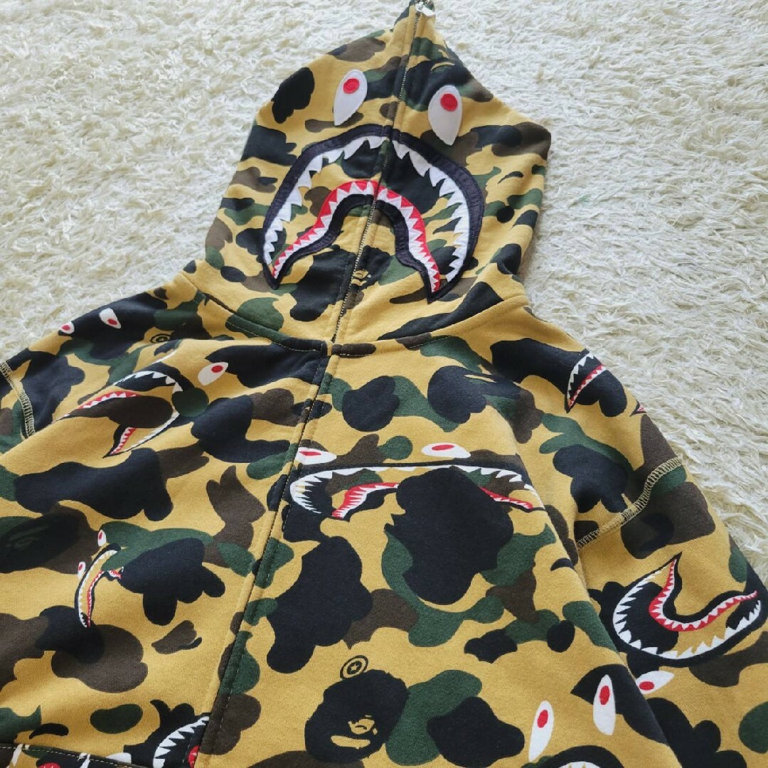 人気 A BATHING APE エイプ シャーク パーカー XL - www.sorbillomenu.com