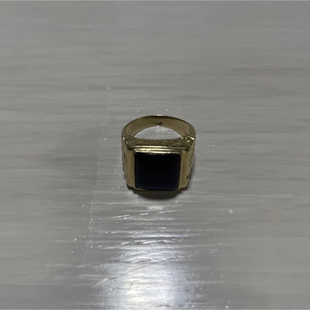 SUPREME シュプリーム 14SS Onyx Pinky Ring 14K Gold オニキス ピンキー ゴールドリング ゴールド/ブラック