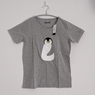 新品タグ付き　ペンギンＴシャツ　Lサイズ　グレー(Tシャツ(半袖/袖なし))