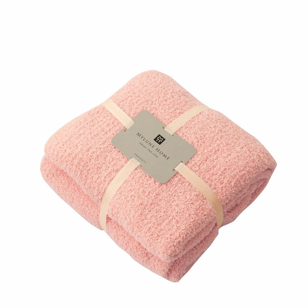 【色: ピンク2】ブランケット ひざ掛け 冬用 ふわふわ 柔らかい 軽くて暖かい