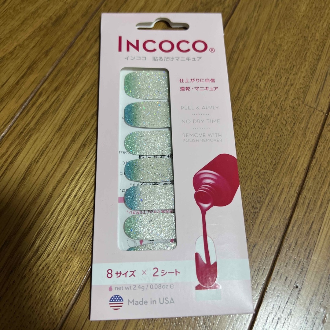 Incoco(インココ)のインココ　貼るだけマニキュア　シーサイドウィスパー コスメ/美容のネイル(ネイル用品)の商品写真