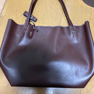 本革トートバッグA4収納可　元値8000円(トートバッグ)