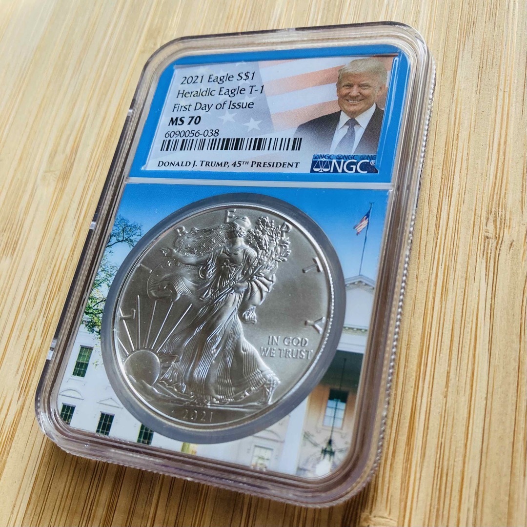 くまこさん専用　トランプさん銀貨　２枚 エンタメ/ホビーの美術品/アンティーク(貨幣)の商品写真