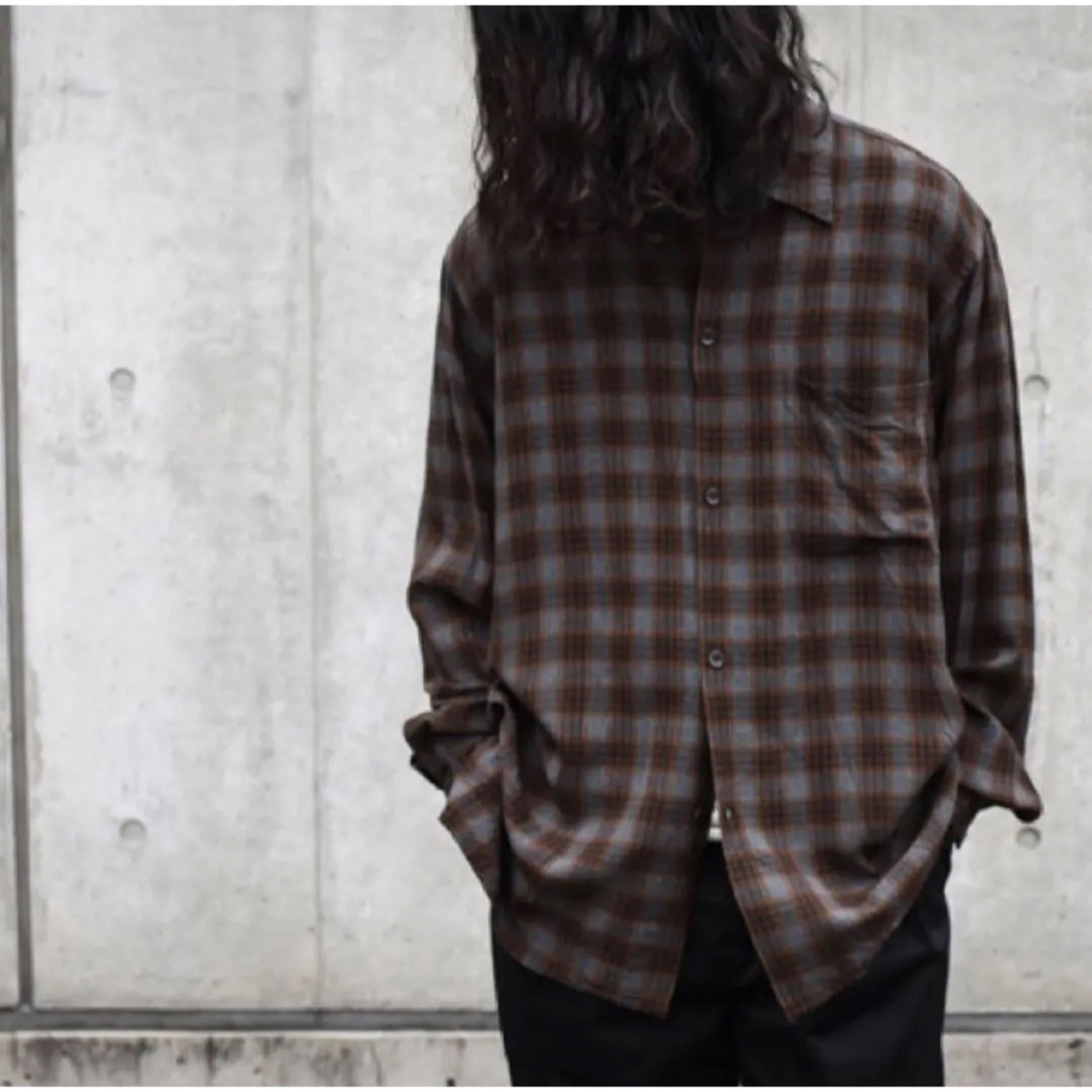 comoli レーヨンオープンカラーシャツ 2-