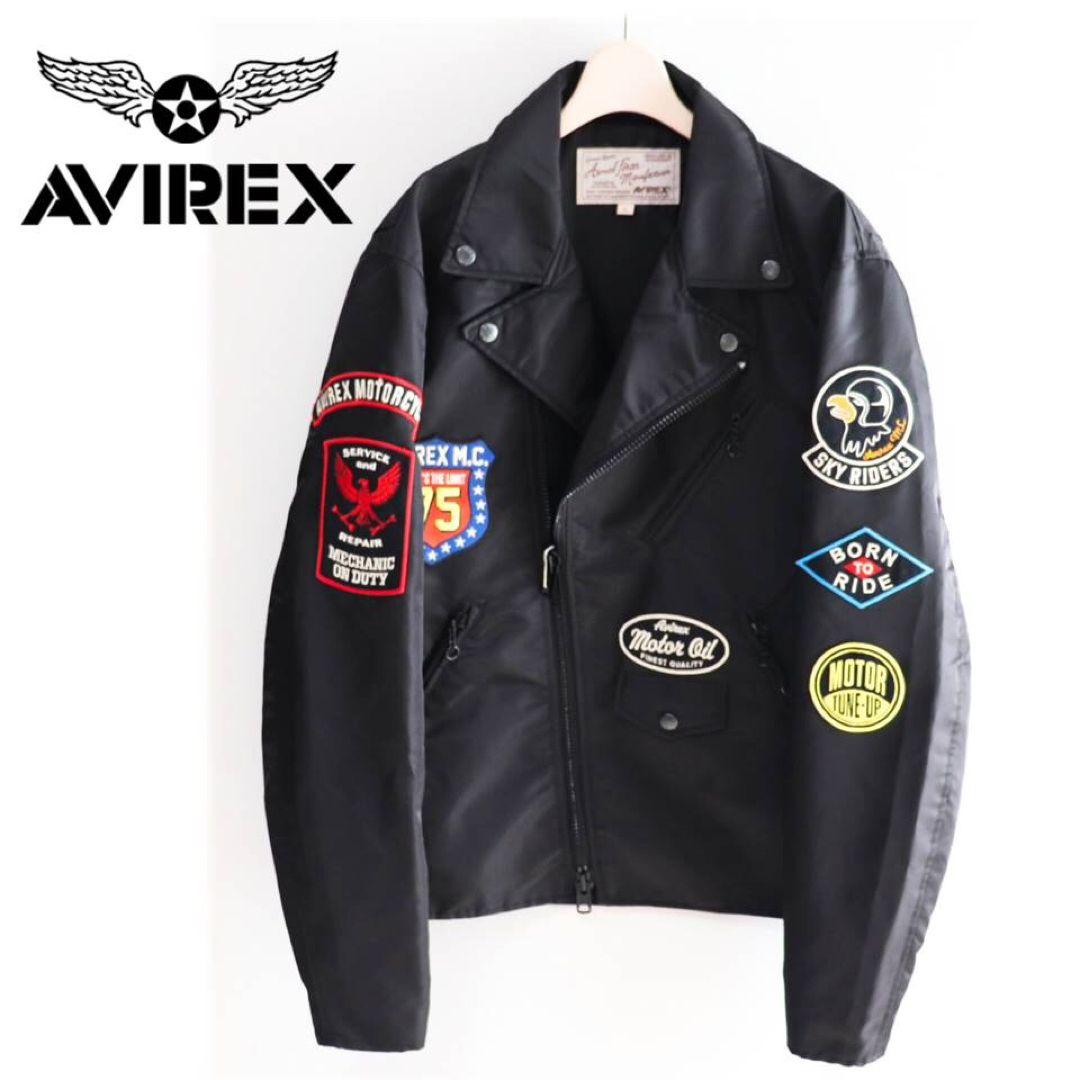 AVIREX - 《アヴィレックス》新品 豪華ワッペン ナイロンライダース ...