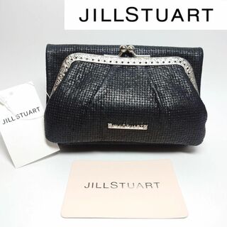 ジルスチュアート(JILLSTUART)の【新品タグ付き】ジルスチュアート がま口二つ折り財布 ブラック(財布)