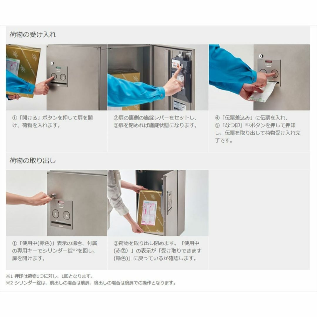 色:鋳鉄ブラック_スタイル:左開き】(Panasonic) 戸建住宅用宅配ボッ