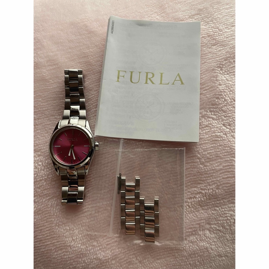 Furla(フルラ)の早いもの勝ち‼️FURLA フルラ 腕時計 シルバー ピンク レディースのファッション小物(腕時計)の商品写真