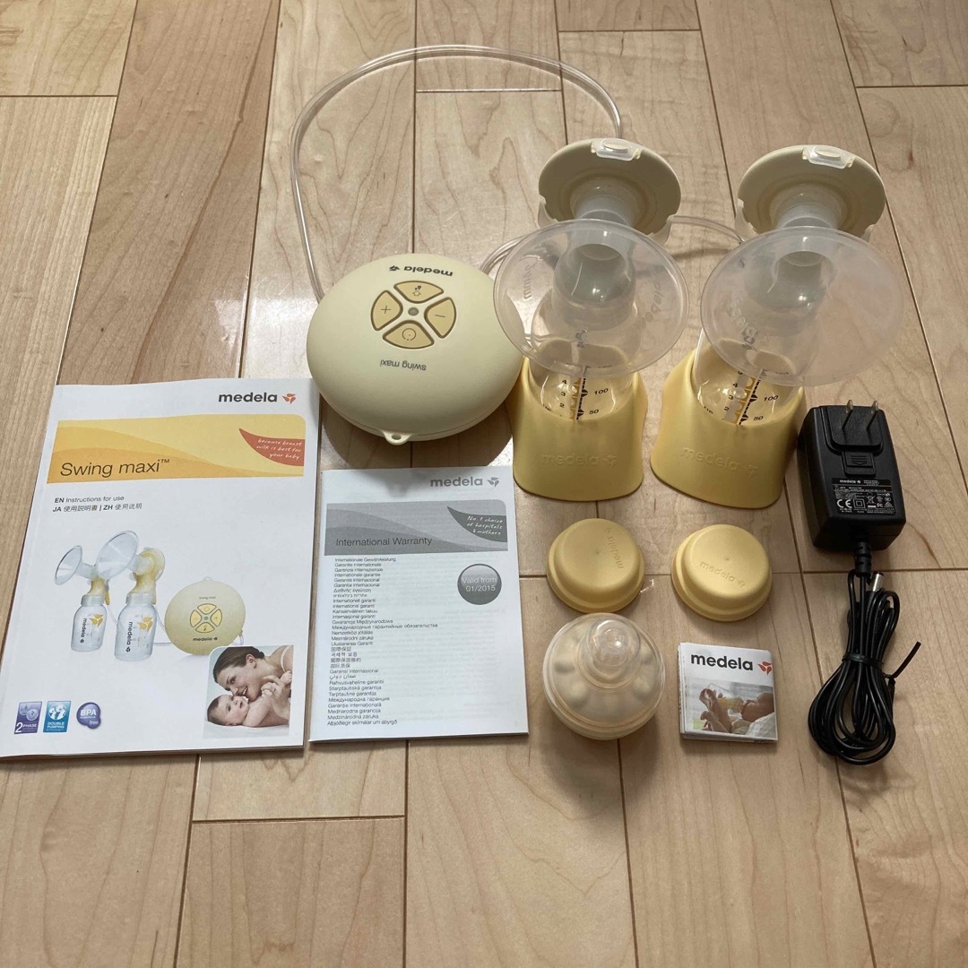 【美品】メデラ電動さく乳器(ダブルポンプ)・母乳ボトル・レンジ消毒用袋セット | フリマアプリ ラクマ