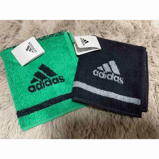 アディダス(adidas)の【タオル】adidas タオルハンカチ2枚（未使用）(ハンカチ)