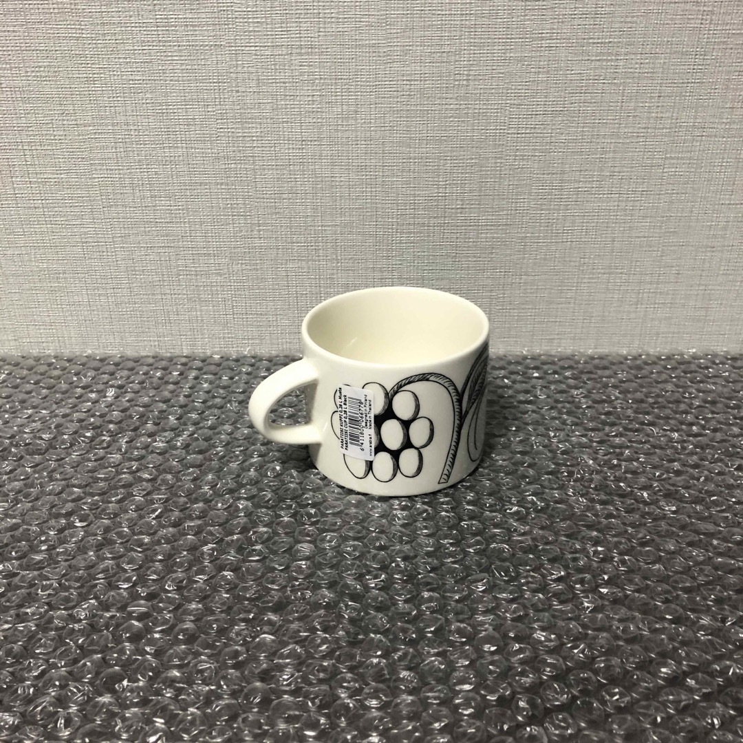 アラビア ブラックパラティッシ ティーカップ280ml 2個セット