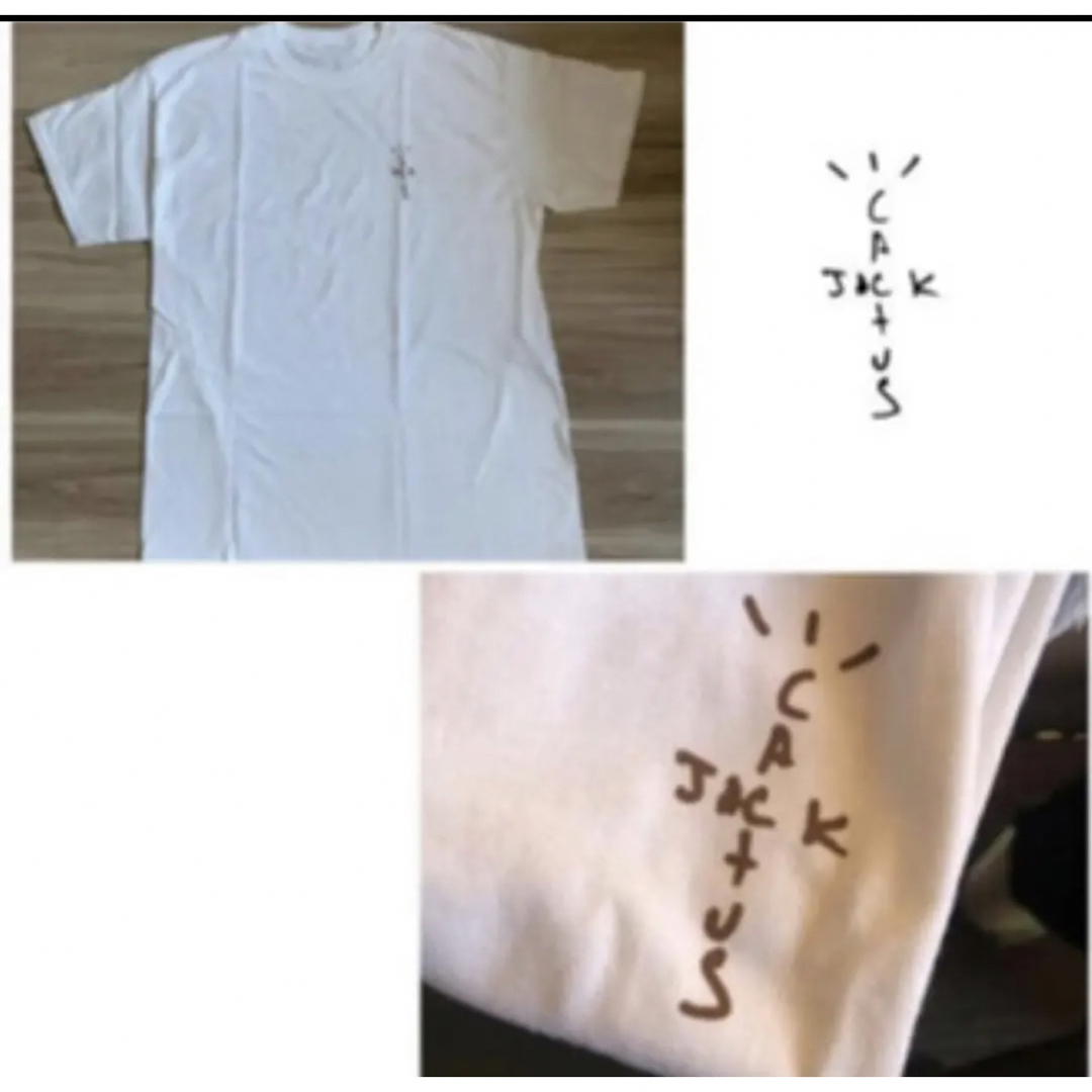 Travis Scott CJ T-Shirt White 一枚　L メンズのトップス(Tシャツ/カットソー(半袖/袖なし))の商品写真