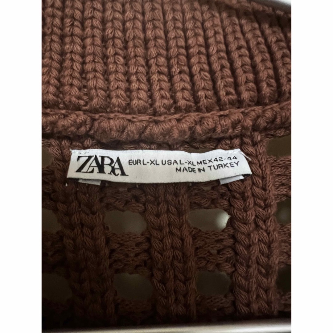 ZARA(ザラ)のZARA 23ss クロシェニットポロシャツ メンズのトップス(ポロシャツ)の商品写真