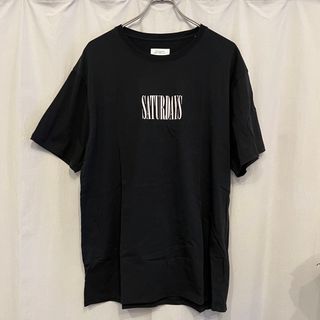 サタデーズサーフニューヨークシティー(SATURDAYS SURF NYC)のサタデーズサーフニューヨーク ロゴTシャツ ブラック L 美中古(Tシャツ/カットソー(半袖/袖なし))