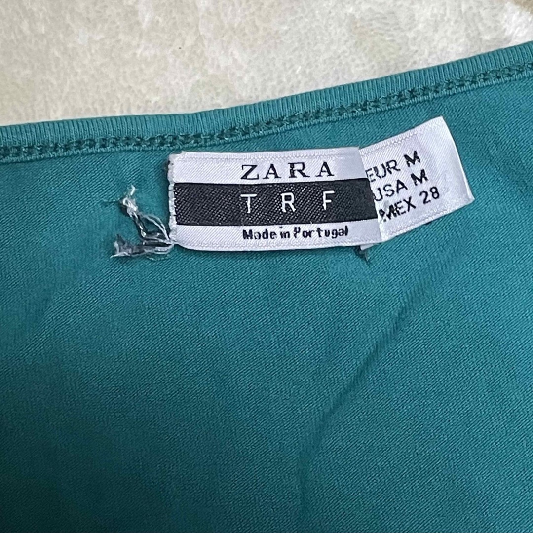 ZARA(ザラ)のZARA★ギャザー5分袖カットソー レディースのトップス(カットソー(半袖/袖なし))の商品写真