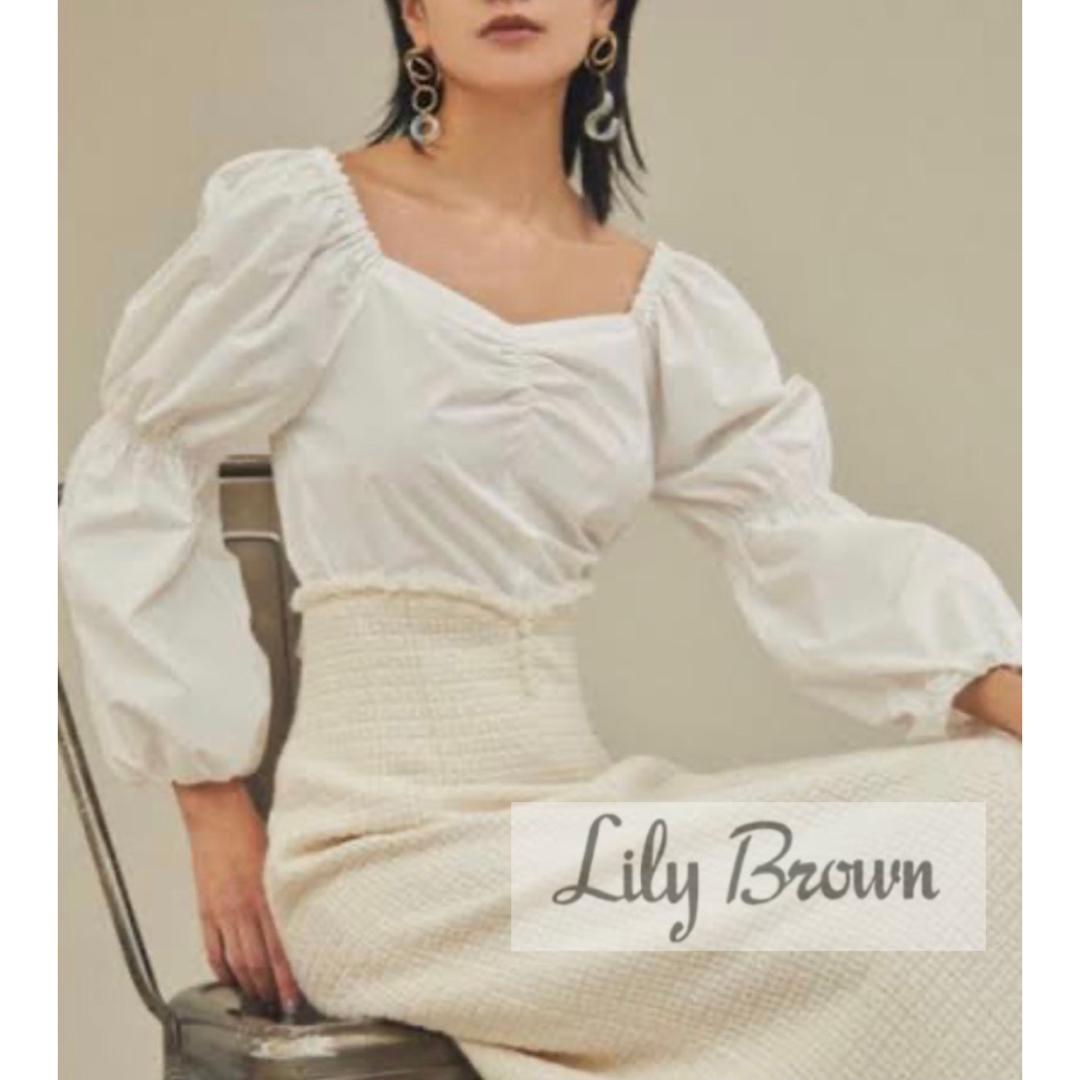 Lily Brown(リリーブラウン)のリリーブラウン　バックリボンブラウス レディースのトップス(シャツ/ブラウス(長袖/七分))の商品写真