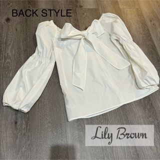 リリーブラウン(Lily Brown)のリリーブラウン　バックリボンブラウス(シャツ/ブラウス(長袖/七分))