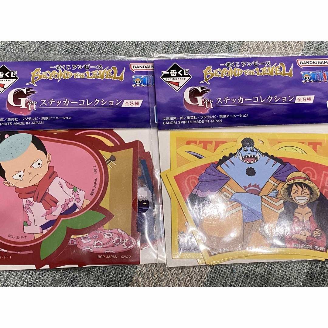 BANDAI - ワンピース一番くじ G賞 ステッカーコレクション 2種セットの