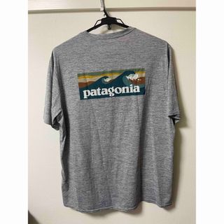 パタゴニア(patagonia)のパタゴニアPatagonia キャプリーンTシャツ　Lサイズ　グレー(Tシャツ/カットソー(半袖/袖なし))