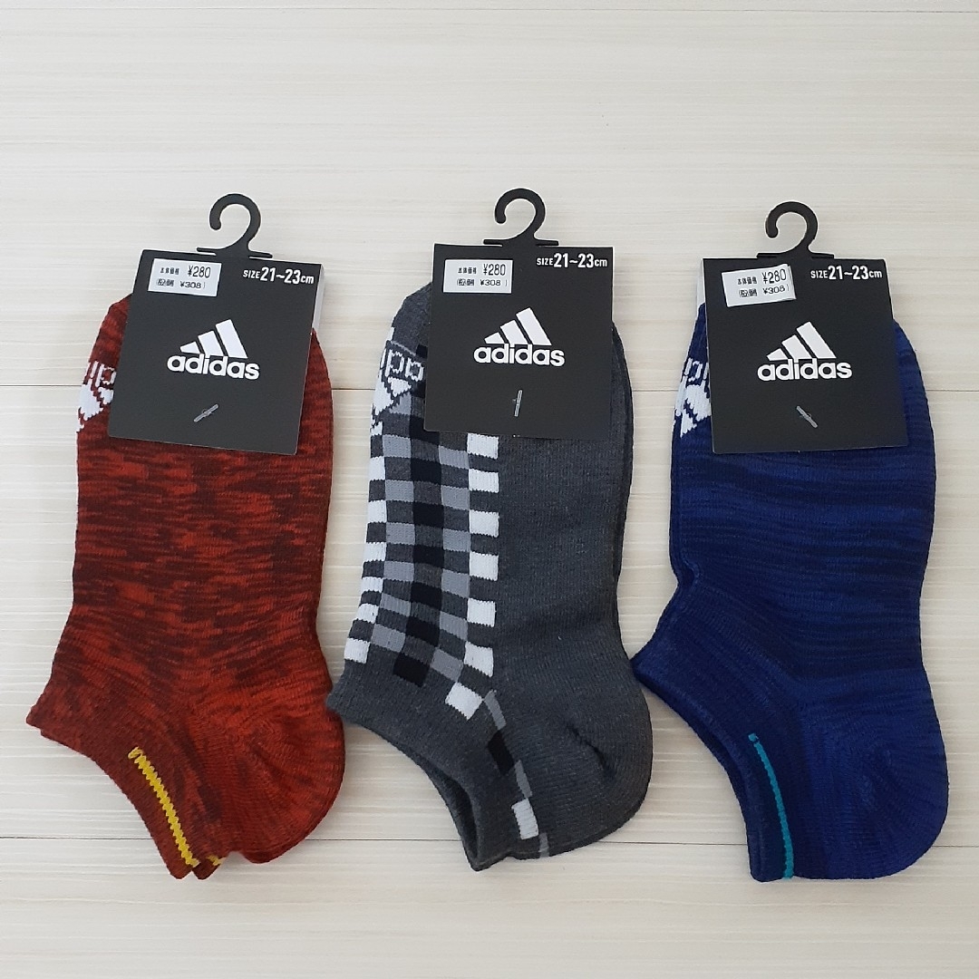 adidas adidas アディダス 靴下 ソックス 3足セット 21~23cmの通販 by roomoon's shop｜アディダスならラクマ