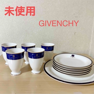 【未使用】GIVENCHY（ジバンシー）ティーカップ，デザート皿セットせ