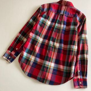 Ralph Lauren - ラルフローレン 長袖 ボタンダウン 赤 チェック シャツ