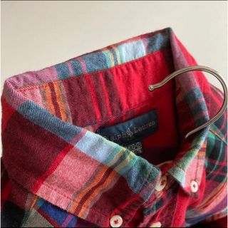 Ralph Lauren - ラルフローレン 長袖 ボタンダウン 赤 チェック シャツ