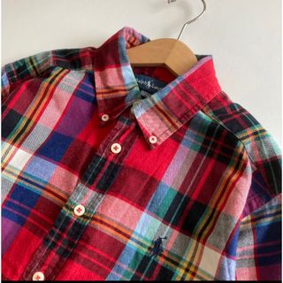 Ralph Lauren - ラルフローレン 長袖 ボタンダウン 赤 チェック シャツ