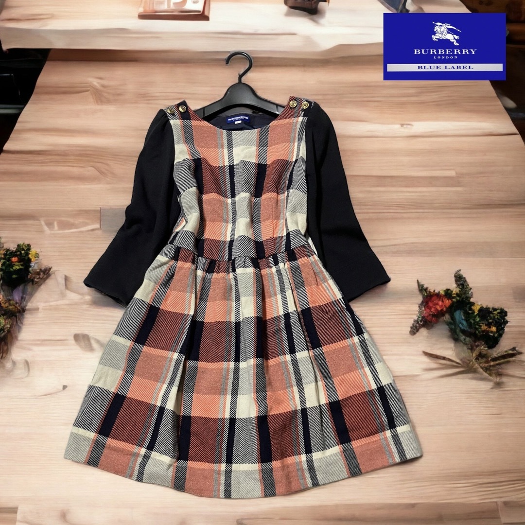 BURBERRY バーバリー ワンピース チェック柄 36-