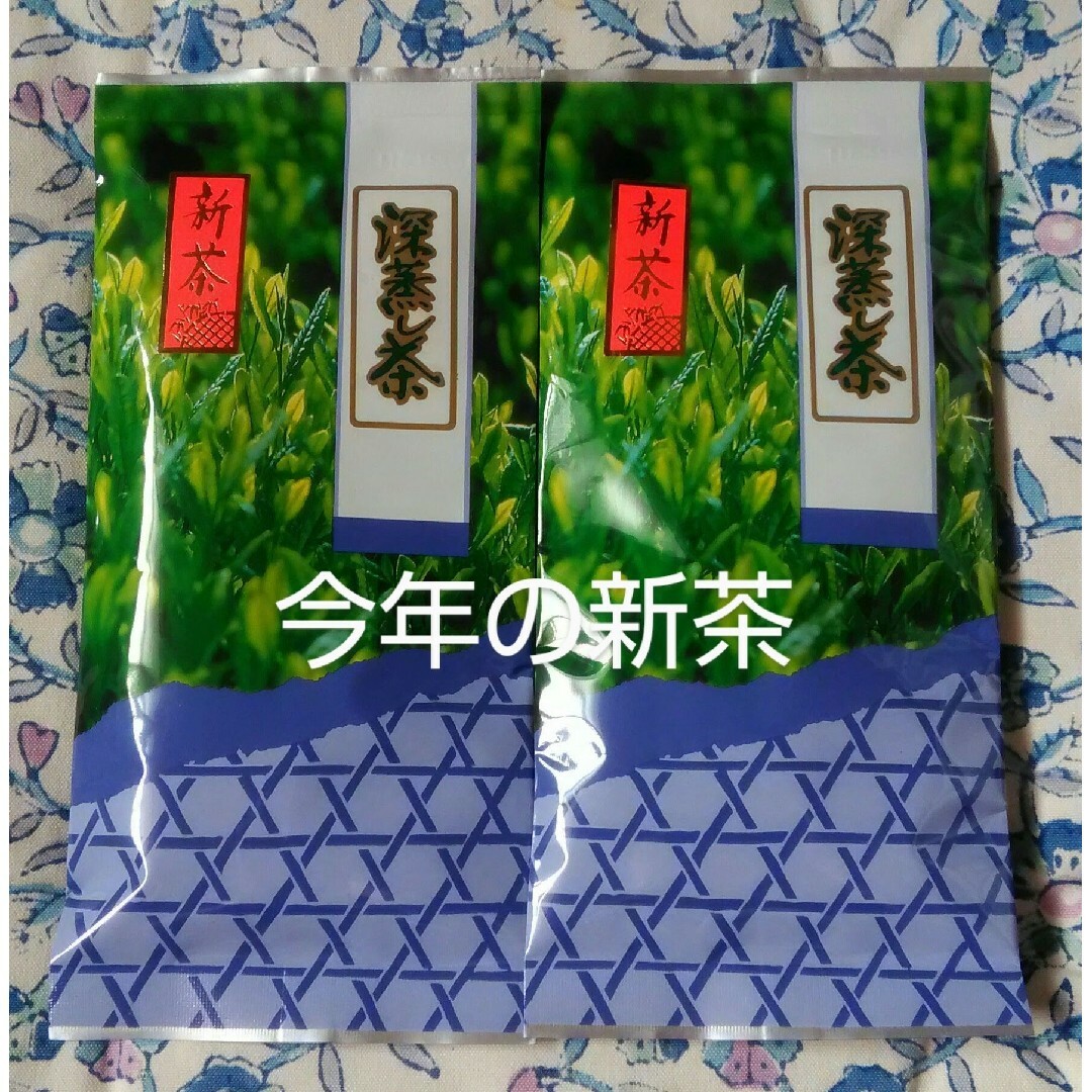 令和5年産　新茶　深蒸し茶　緑茶　煎茶　1番茶　100g　2袋 食品/飲料/酒の飲料(その他)の商品写真