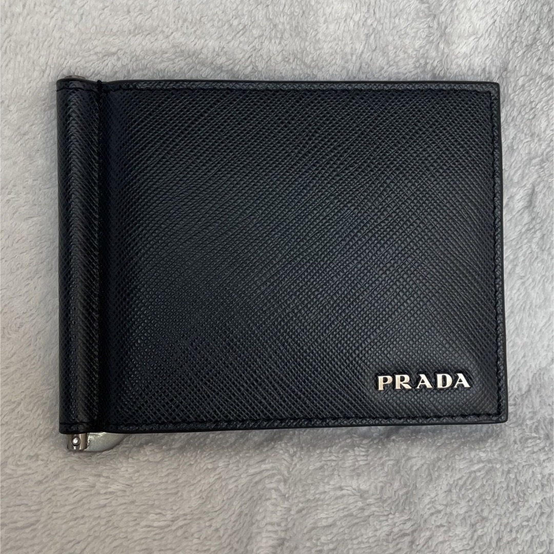 PRADA - ☆新品未使用☆ プラダ PRADA 2つ折財布 マネークリップ付の+