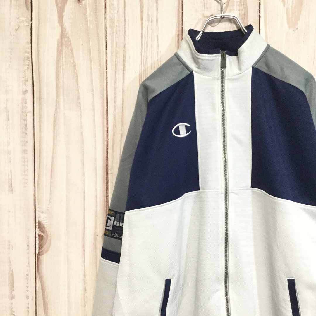 〔希少〕90s Champion track jacket Blue×Black