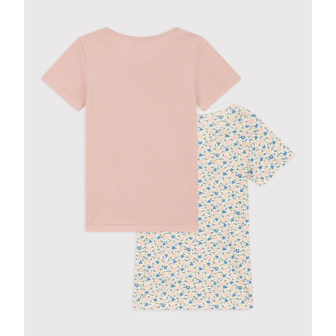 PETIT BATEAU - 新品未使用 プチバトー 8a 半袖Tシャツ肌着2枚組 花柄 ...