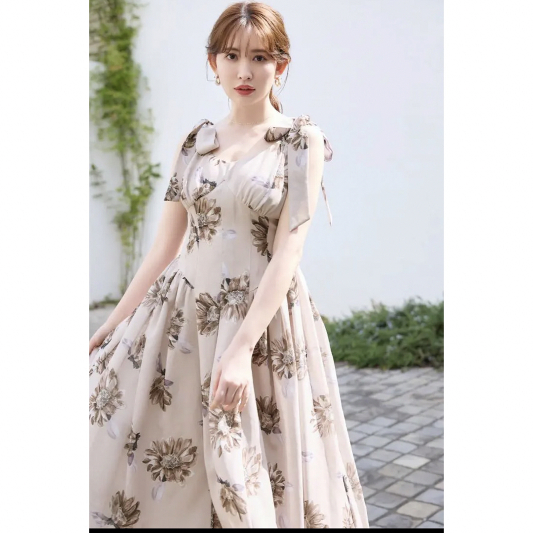 Her lip to - Sunflower-Printed Midi Dressの通販 by さら's shop