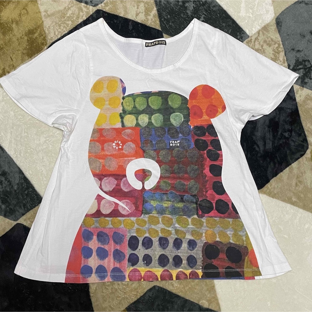 FRAPBOIS(フラボア)のFRAPBOIS★カラフルベアチャンTシャツ レディースのトップス(Tシャツ(半袖/袖なし))の商品写真