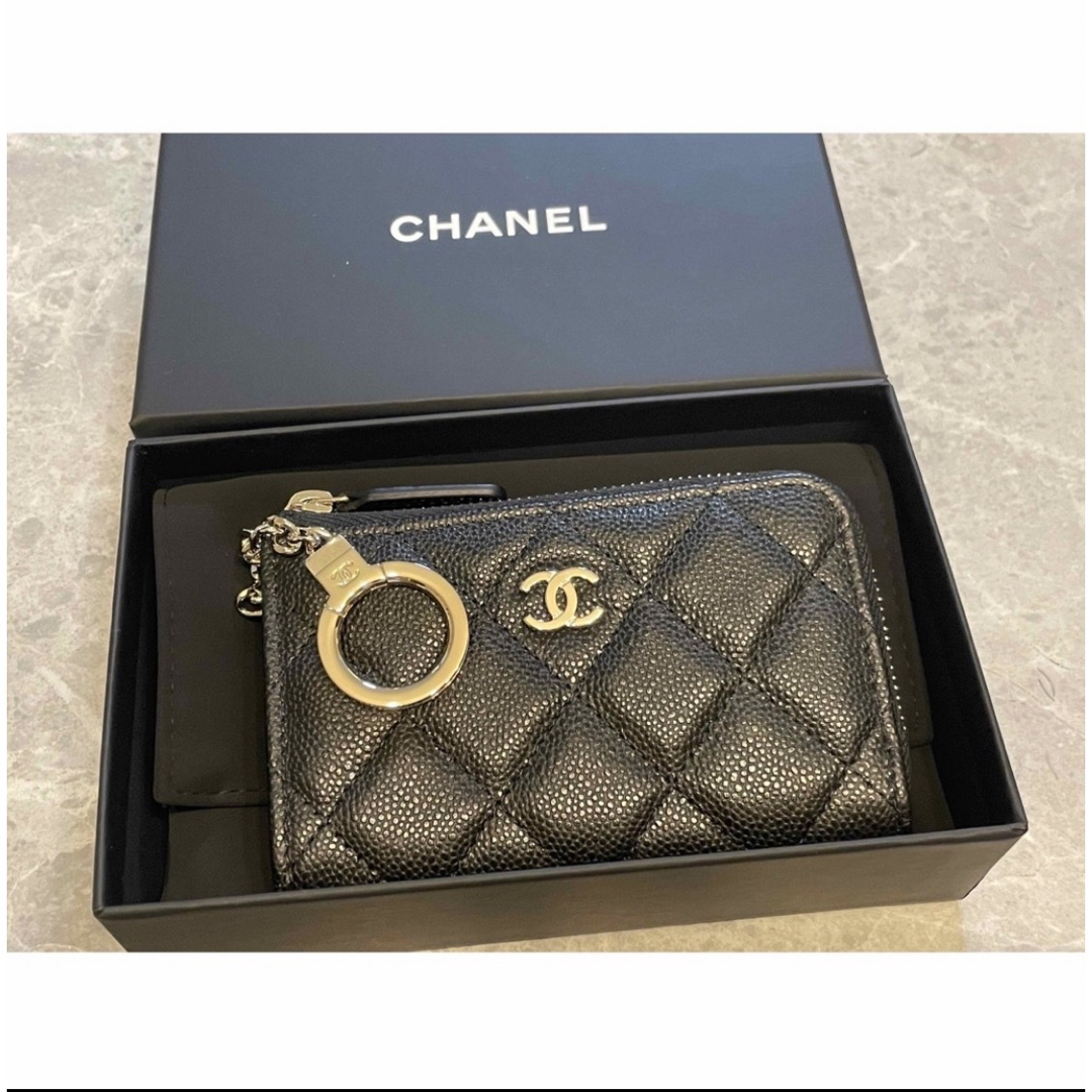 CHANEL シャネル　カードケース　マトラッセ　ミニ財布　ブラック　新品　限定