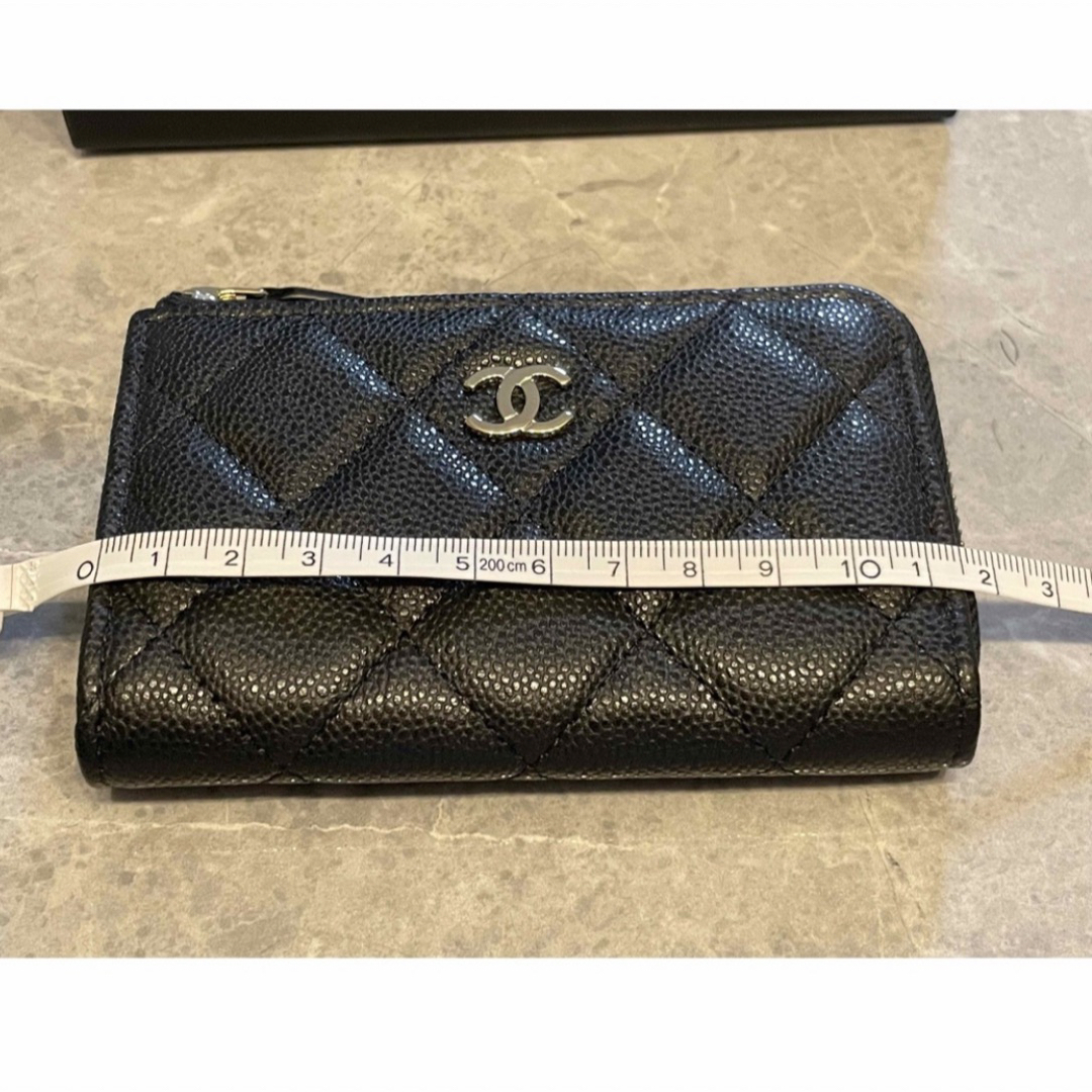 CHANEL - CHANEL シャネル カードケース マトラッセ ミニ財布 ブラック