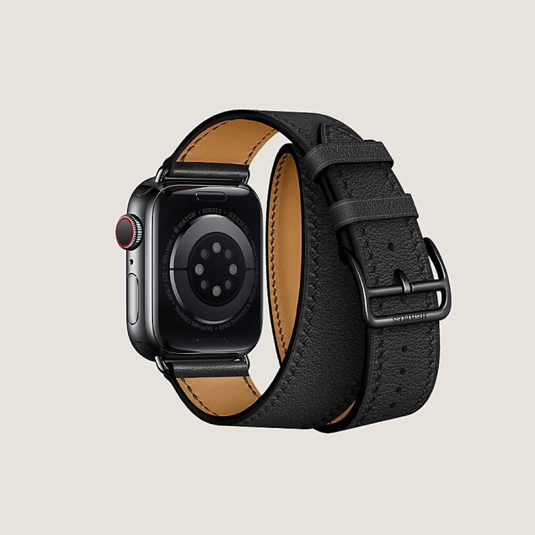 Hermes(エルメス)のエルメス ドゥブルトゥール Apple Watch 専用ベルト メンズの時計(レザーベルト)の商品写真