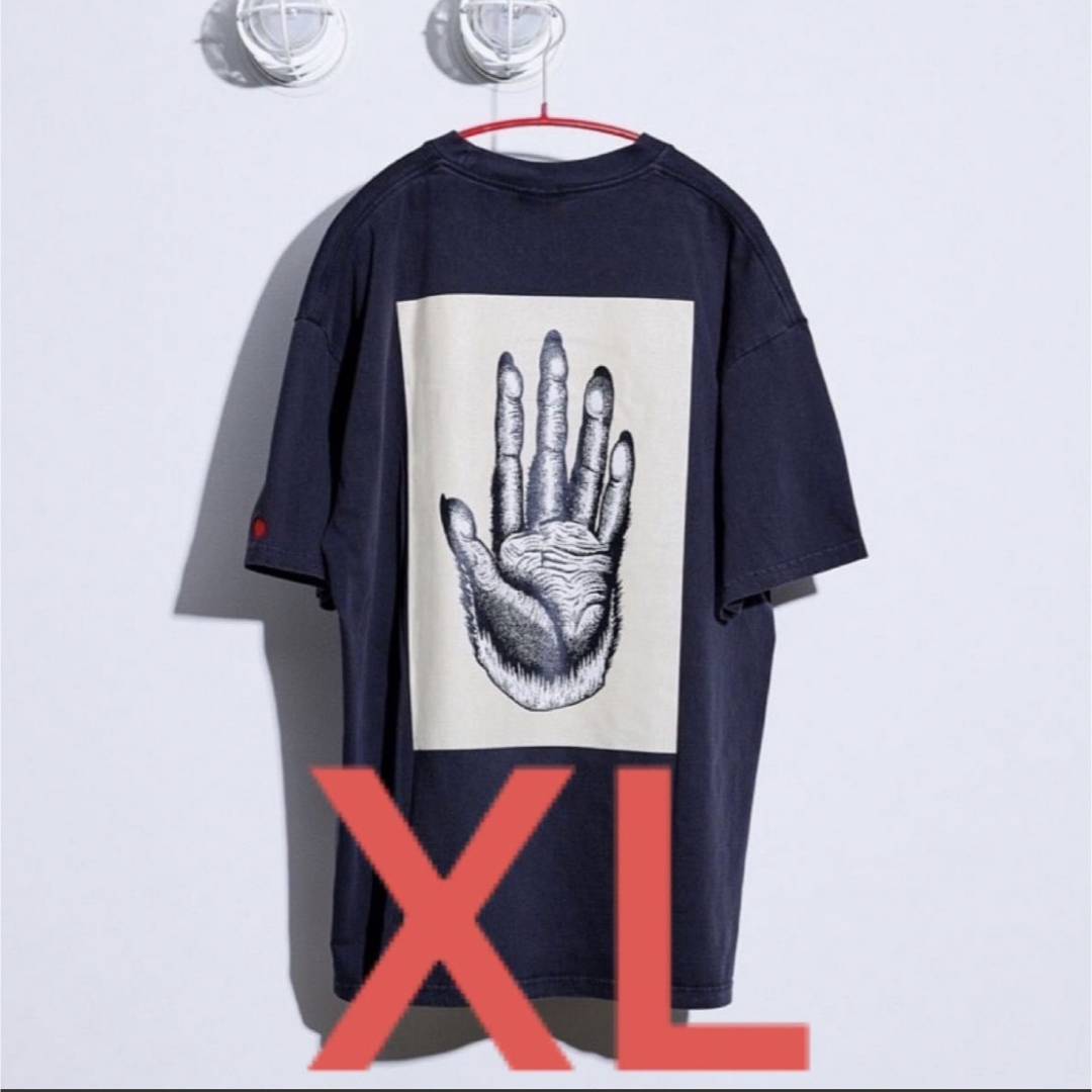 ADI PIGMENT DYE TEE (BLACK) XLTシャツ/カットソー(半袖/袖なし)