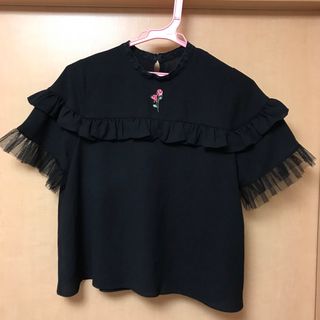 ハニーシナモン(Honey Cinnamon)の刺繍半袖ブラウス(シャツ/ブラウス(半袖/袖なし))