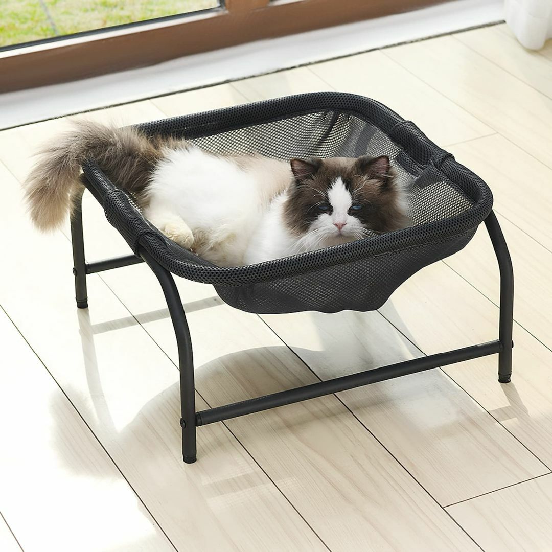 【人気商品】JUNSPOW 猫ベッド ペットハンモック 犬猫用ベッド 自立式 猫