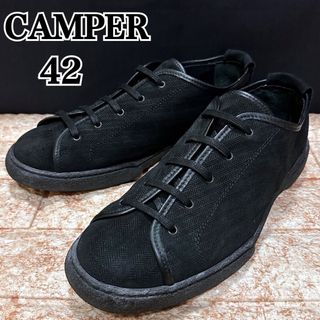 4.2万 CAMPER LAB カンペール 牛革使用 スニーカー 41 ロー 黒