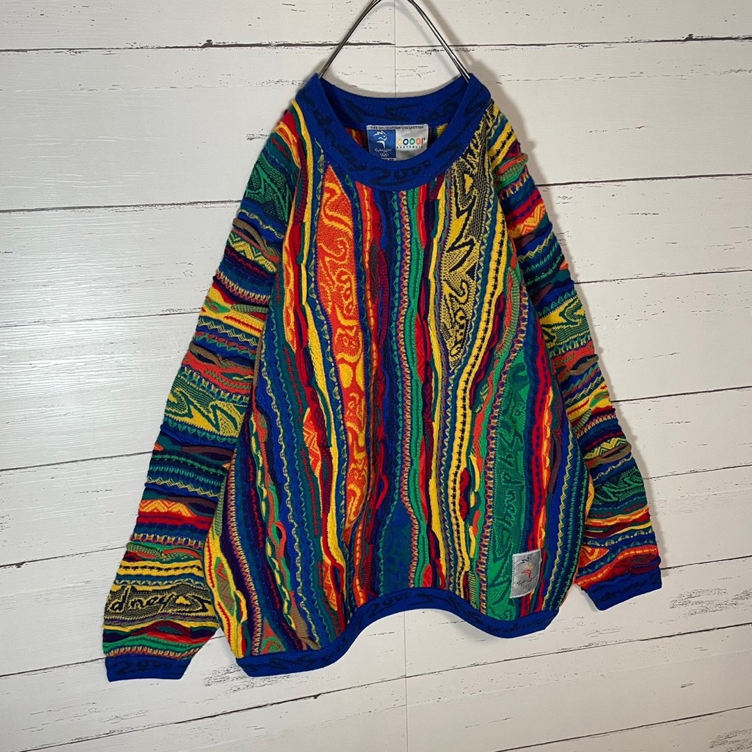 アウトレット大阪 【幻の1点モノ】coogi クージー 立体 編込み 3D